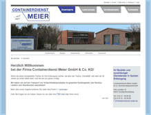 Tablet Screenshot of container-meier.de